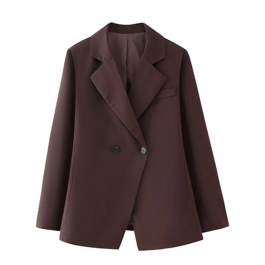 Damen elegante Blazerjacke im klassischen Schnitt R&B