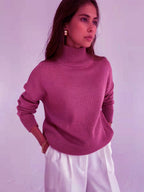 Damen modischer Rollkragenpullover R&B