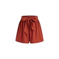Damen Modische Wickelhose mit Bindegürtel