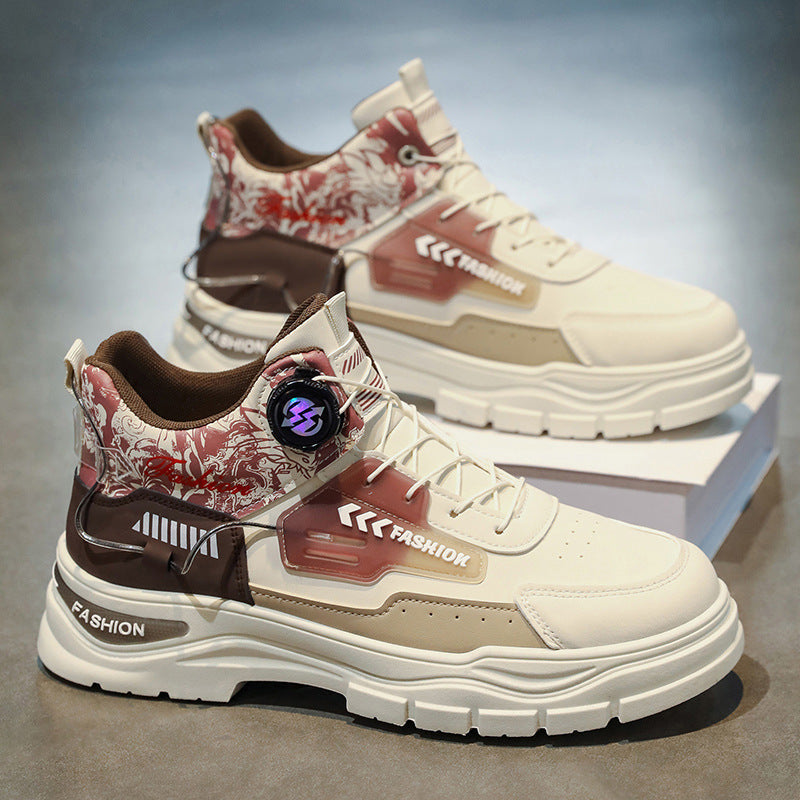 Herren Sportliche High-Top Sneakers mit innovativer Schnellschnürung R&B