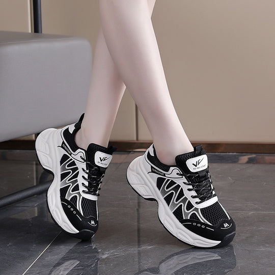 Damen Sportliche Sneakers mit atmungsaktivem Mesh-Obermaterial und dämpfendem Komfort R&B