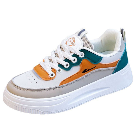 Damen sportliche Sneaker mit luftiger Sohle und verstärktem Fersenschutz R&B
