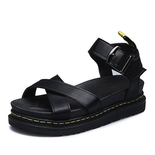 Damen Riemensandalen mit ergonomischem Fußbett und verstellbarem Schnallenverschluss R&B