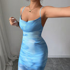 Damen Wickelkleid mit asymmetrischem Schnitt und raffinierten Rüschendetails R&B