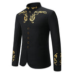 Herren Elegantes Blazer mit exquisiter Gold-Stickerei R&B