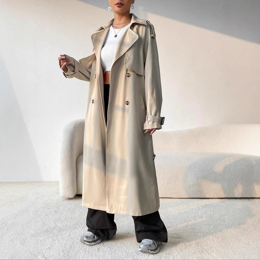 R&B | Stilvoller Damen Trenchcoat mit Doppelter Knopfreihe