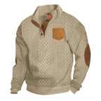 Herren Grobstrick Pullover mit modernen Details R&B