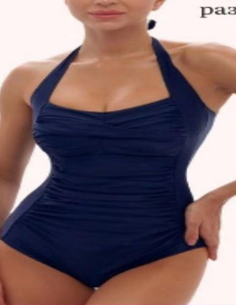 Damen figurbetonter Einteiler mit Raffung R&B