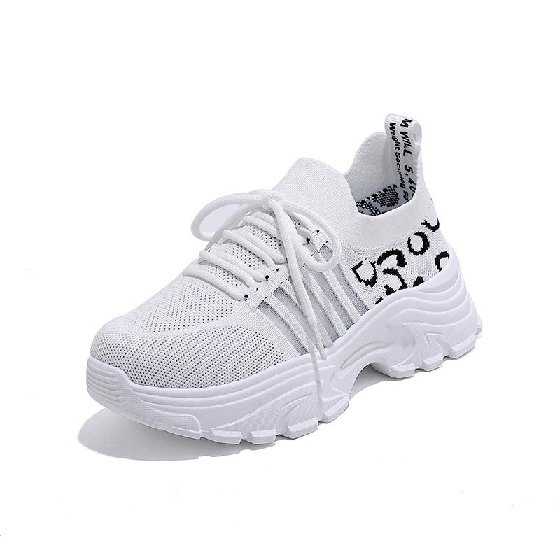 Damen Sportliche Sneakers mit modernem Leopardenmuster und dämpfendem Fußbett R&B