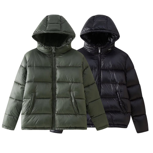Damen gefütterte Kapuzenjacke mit eleganter Steppung R&B