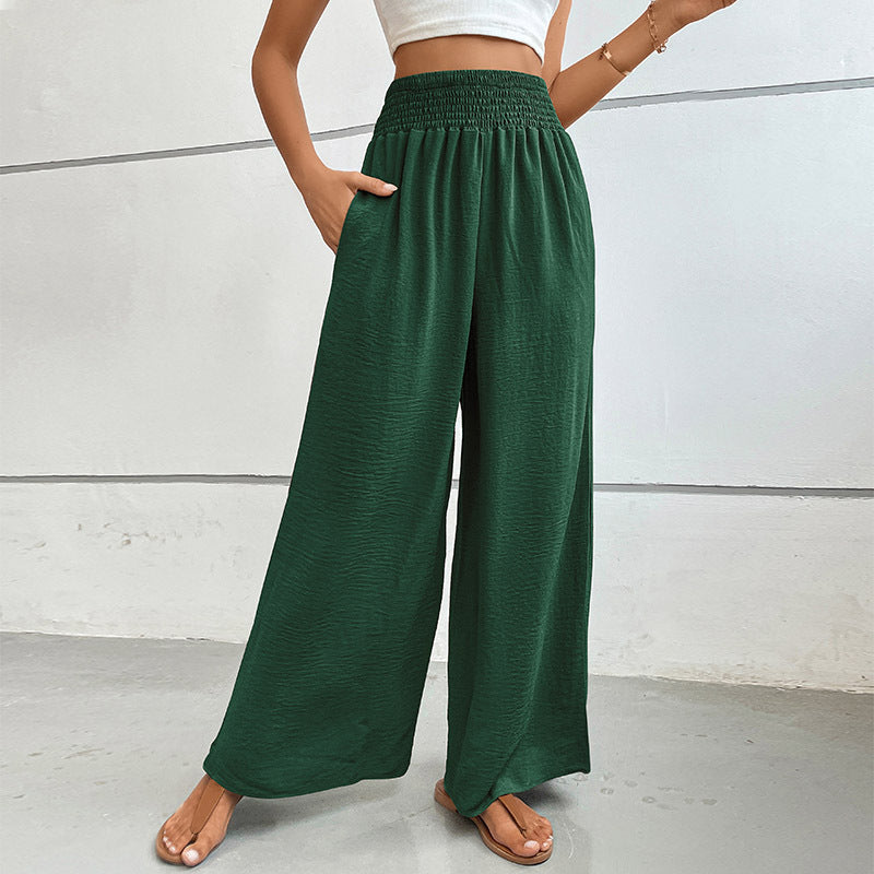 Damen Weit geschnittene Sommerhose mit elastischem Bund R&B