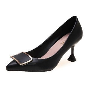 Damen elegante Stiletto-Pumps mit modischer Schnalle R&B