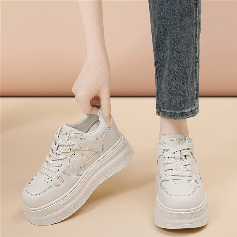 Damen Modische und komfortable Plateau-Sneaker mit dämpfender Sohle R&B