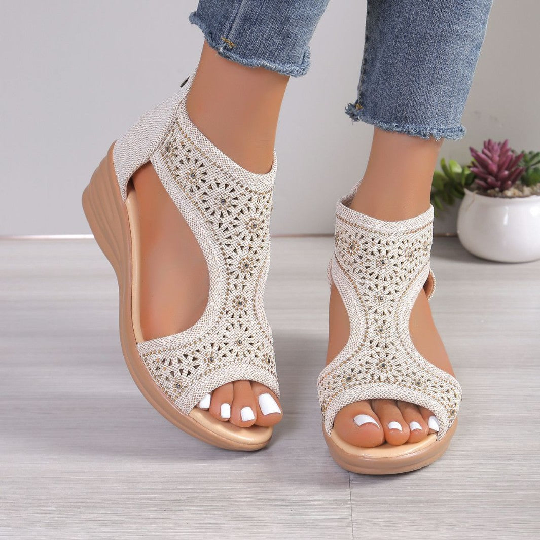 Damen elegante Plateau-Sandalen R&B