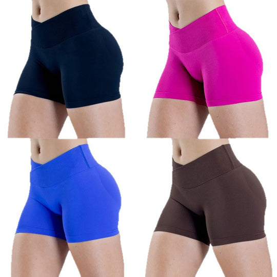 Damen Sportliche Shorts mit hohem Bund und figurformendem Schnitt R&B