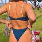 Damen Hochsensibler Triangel-Bikini mit verstellbarem Design R&B