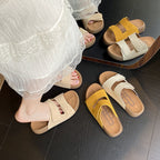 Damen Bequeme Clogs mit verstellbaren Klettverschlüssen und anatomischem Fußbett R&B