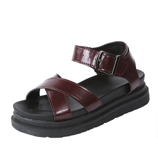 Damen Sandalen mit verstellbarem Riemen und rutschfester Sohle R&B