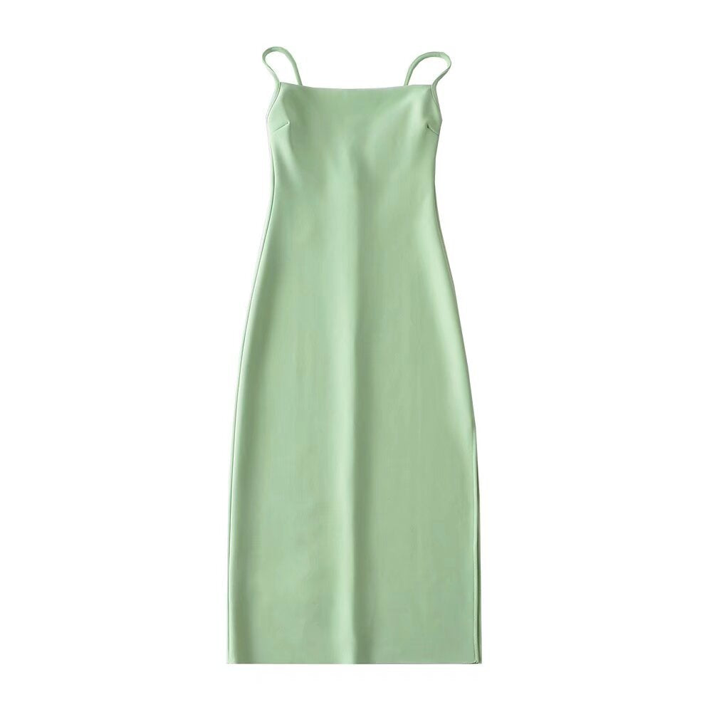 Damen langes Abendkleid mit elegantem Schlitz R&B