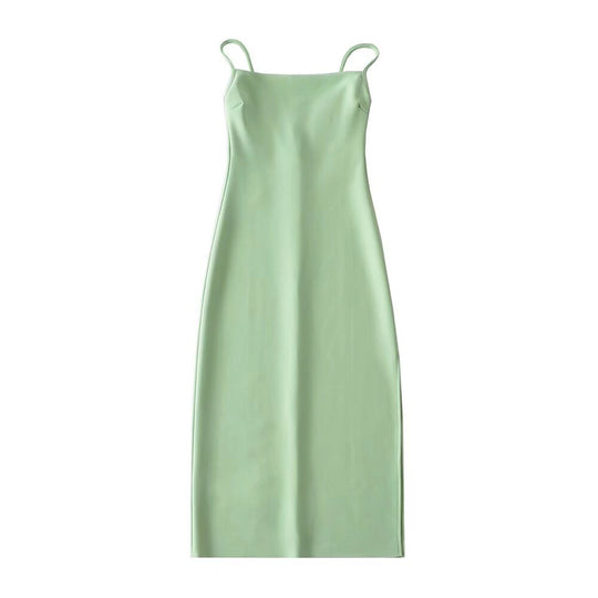 Damen langes Abendkleid mit elegantem Schlitz R&B
