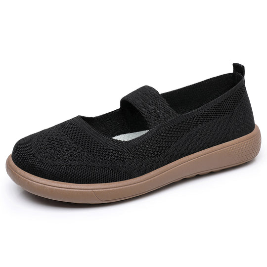 Damen Bequeme Slipper mit elastischem Riemen und atmungsaktivem Obermaterial R&B