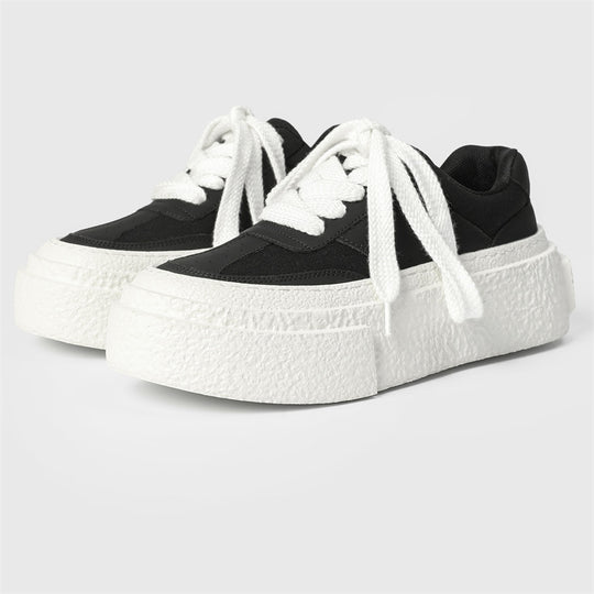 Damen Modische Plateau Sneakers mit strukturierter Sohle R&B
