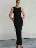 Damen Elegantes Maxikleid mit strukturierter Silhouette und stilvollem Design
