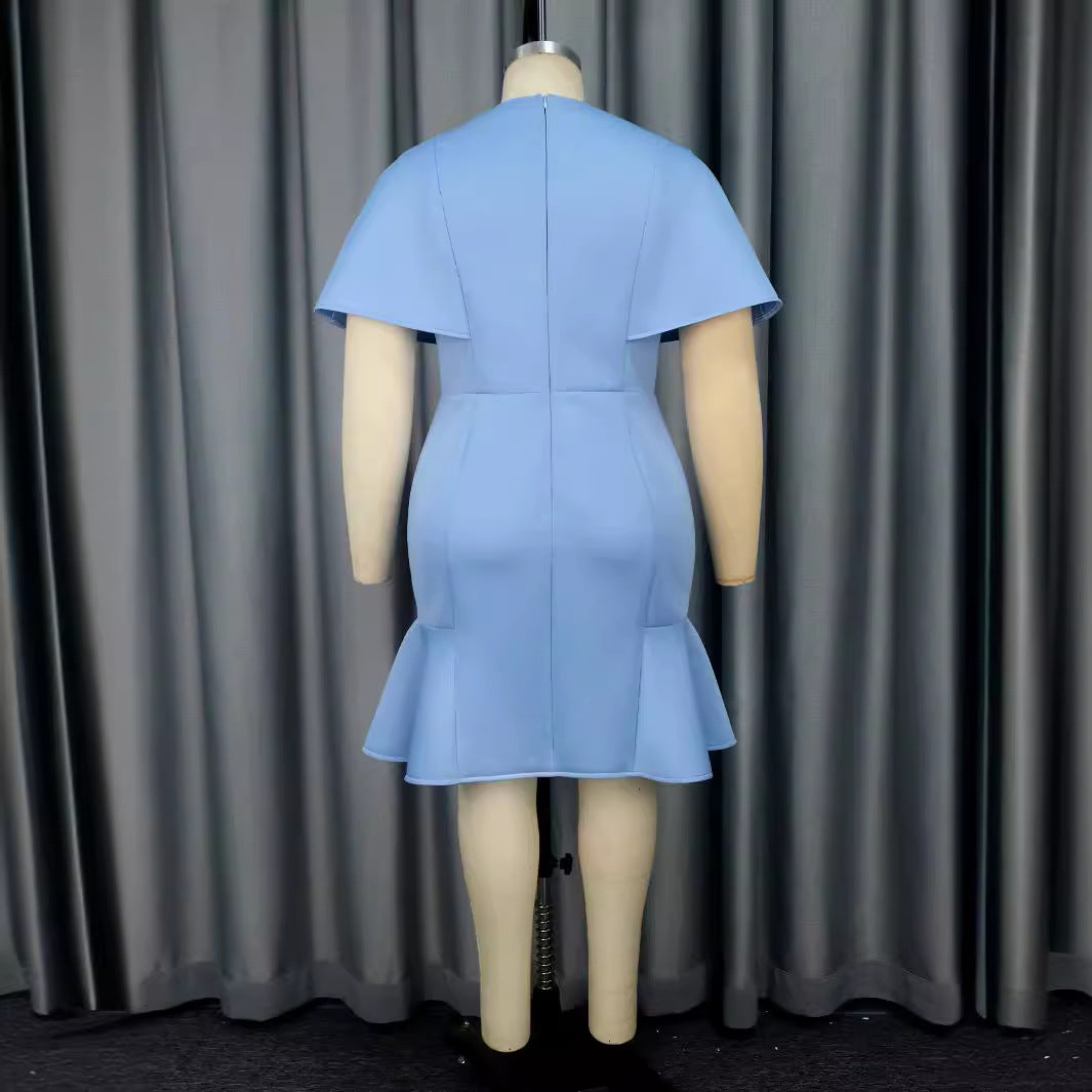 Damen Elegantes Kleid mit voluminösem Schleifenakzent R&B