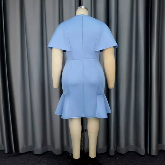 Damen Elegantes Kleid mit voluminösem Schleifenakzent R&B