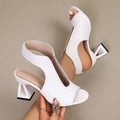 Damen Slingback Sandalen mit stilvollem Blockabsatz R&B