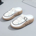 Damen modische Clogs mit verstellbarem Schnallenverschluss und luftiger Oberstruktur R&B