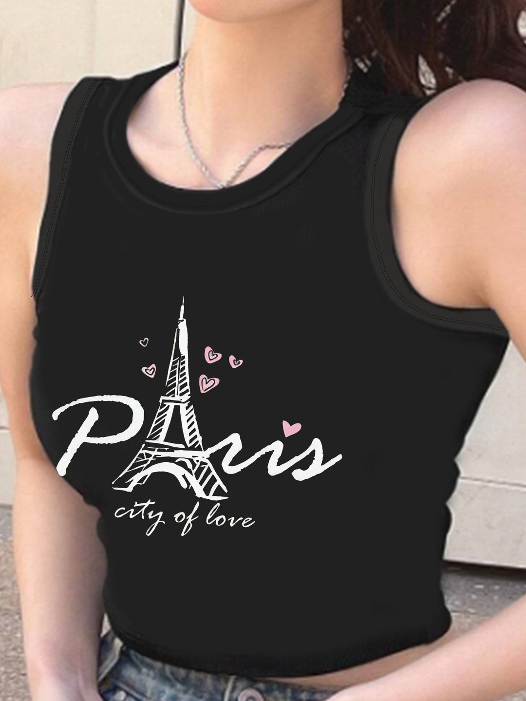 Damen Crop-Top mit kreativem Spruch und lässigem Schnitt R&B