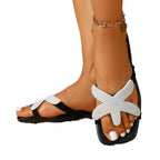 Damen Modische Riemchen-Sandalen mit funkelnden Applikationen R&B