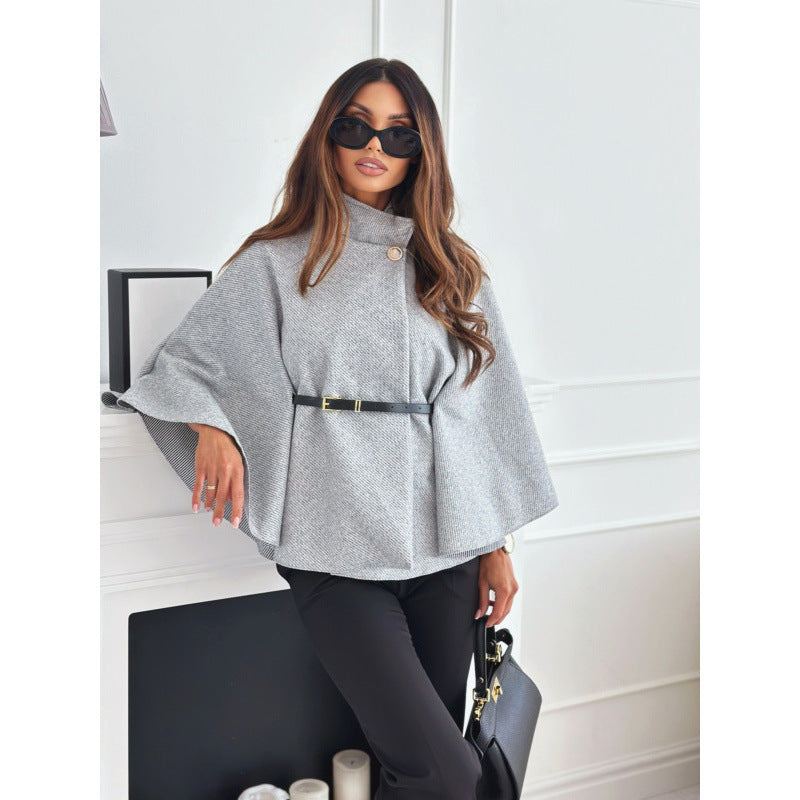 Damen modische und elegante Umhangbluse R&B