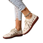 Damen Freizeit-Schnürschuhe mit atmungsaktiver Loch-Detailgestaltung R&B