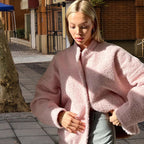 Damen Gemütlicher Teddy-Mantel mit oversized Schnitt R&B