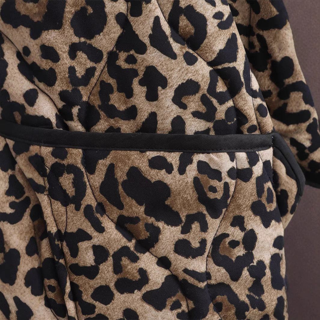 Damen Gemusterte Teddyfelljacke mit modischem Stehkragen und praktischen Taschen R&B