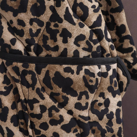 Damen Gemusterte Teddyfelljacke mit modischem Stehkragen und praktischen Taschen R&B