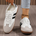 Damen Sportliche Sneakers mit rutschfester Sohle und atmungsaktiver Obermaterialstruktur