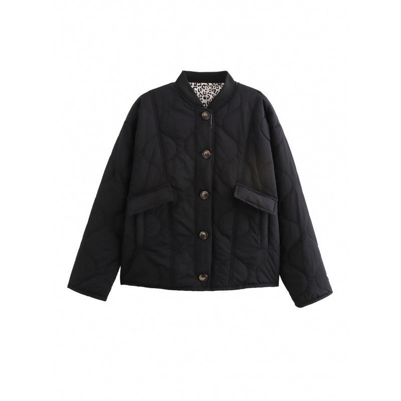 Damen Steppjacke mit praktischen Taschen und dekorativem Knopfverschluss R&B