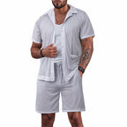 Damen luftiges Freizeitanzug-Set aus Mesh R&B