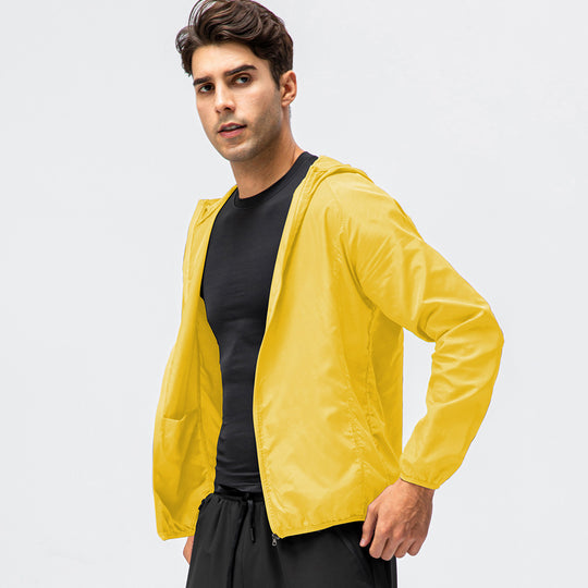 Herren leichte Laufjacke mit atmungsaktiven Eigenschaften und reflektierendem Design R&B