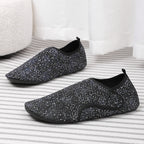 Damen Bequeme Strick-Hausschuhe mit flexiblem Design