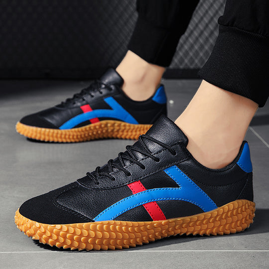 Unisex nan retro-urbaner Mesh-Sneaker mit profilierter Gummilaufsohle und Veloursleder-Zehenkappe R&B