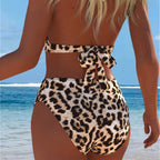 Damen Bikini mit luxuriösem Marmormuster und edlen Details R&B