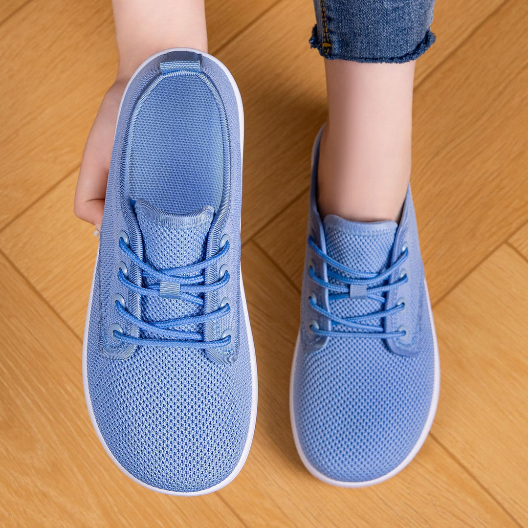 Damen Atmungsaktive Sneaker mit elastischem Lederoberteil R&B