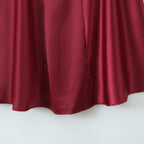 Damen Satin Abendkleid mit Drapé-Ausschnitt R&B