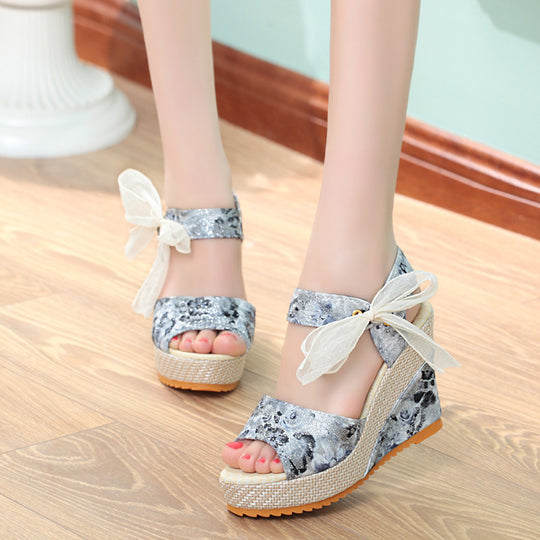 Damen Sandalen mit Keilabsatz R&B