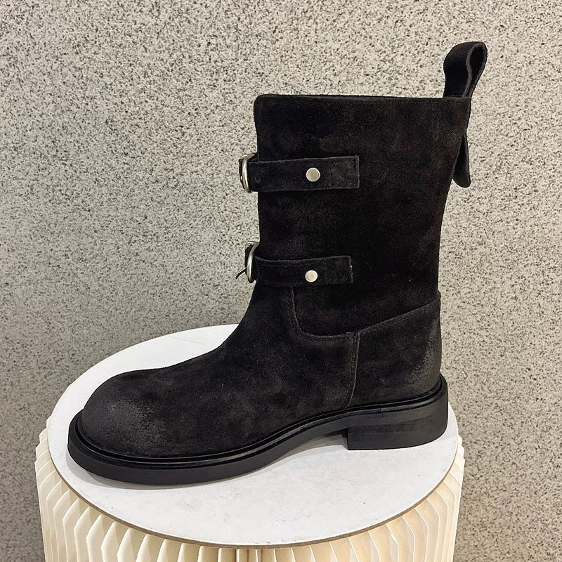 Damen Stiefelette mit zwei Riemen