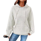 Damen lässiger Kapuzenpullover mit strukturiertem Design R&B